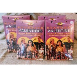 Vintage 1994 Stargate Valentines Day Cards 4 SEALED Boxes